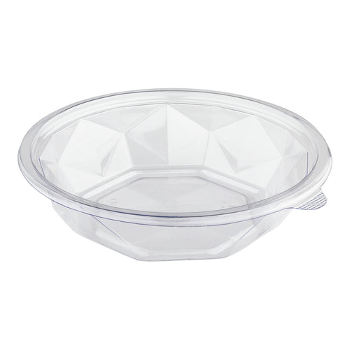 Basic Nature 12 oz Round Clear PLA Plastic To Go Bowl - Compostable - 500 Count Box